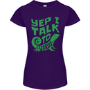 I Talk To Lizards Chameleons Bearded Dragons Womens Petite Cut T-Shirt Purple