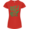 I Talk To Lizards Chameleons Bearded Dragons Womens Petite Cut T-Shirt Red