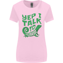 I Talk To Lizards Chameleons Bearded Dragons Womens Wider Cut T-Shirt Light Pink