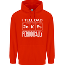 I Tell Dad Jokes Periodically Fathers Day Childrens Kids Hoodie Bright Red