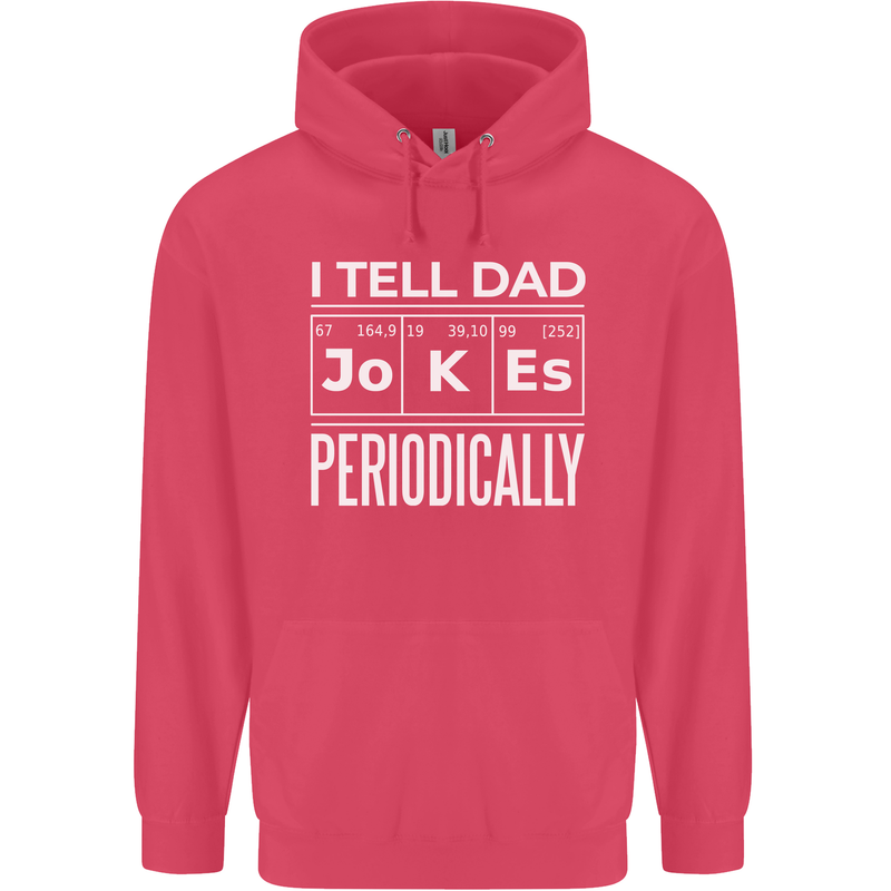 I Tell Dad Jokes Periodically Fathers Day Childrens Kids Hoodie Heliconia