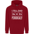 I Tell Dad Jokes Periodically Fathers Day Childrens Kids Hoodie Red