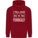 I Tell Dad Jokes Periodically Fathers Day Childrens Kids Hoodie Red