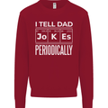 I Tell Dad Jokes Periodically Fathers Day Kids Sweatshirt Jumper Red