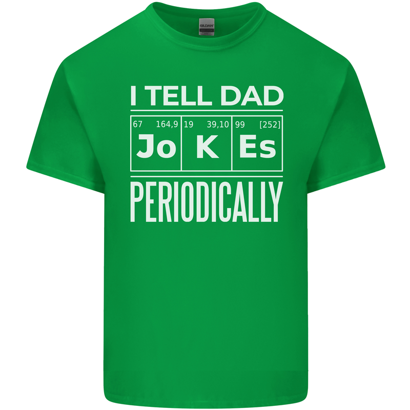 I Tell Dad Jokes Periodically Fathers Day Kids T-Shirt Childrens Irish Green