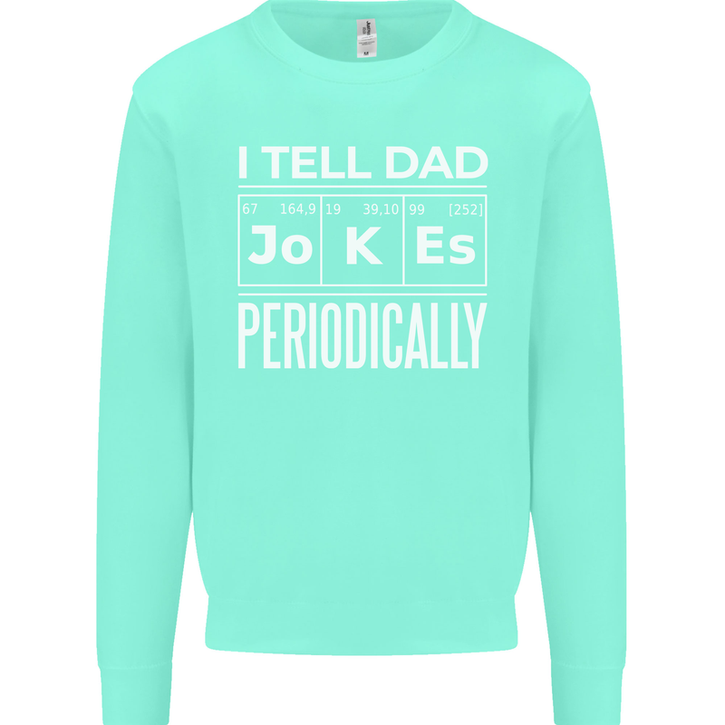 I Tell Dad Jokes Periodically Fathers Day Mens Sweatshirt Jumper Peppermint