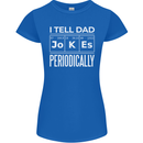 I Tell Dad Jokes Periodically Fathers Day Womens Petite Cut T-Shirt Royal Blue