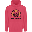 I am the View Funny Cat Childrens Kids Hoodie Heliconia