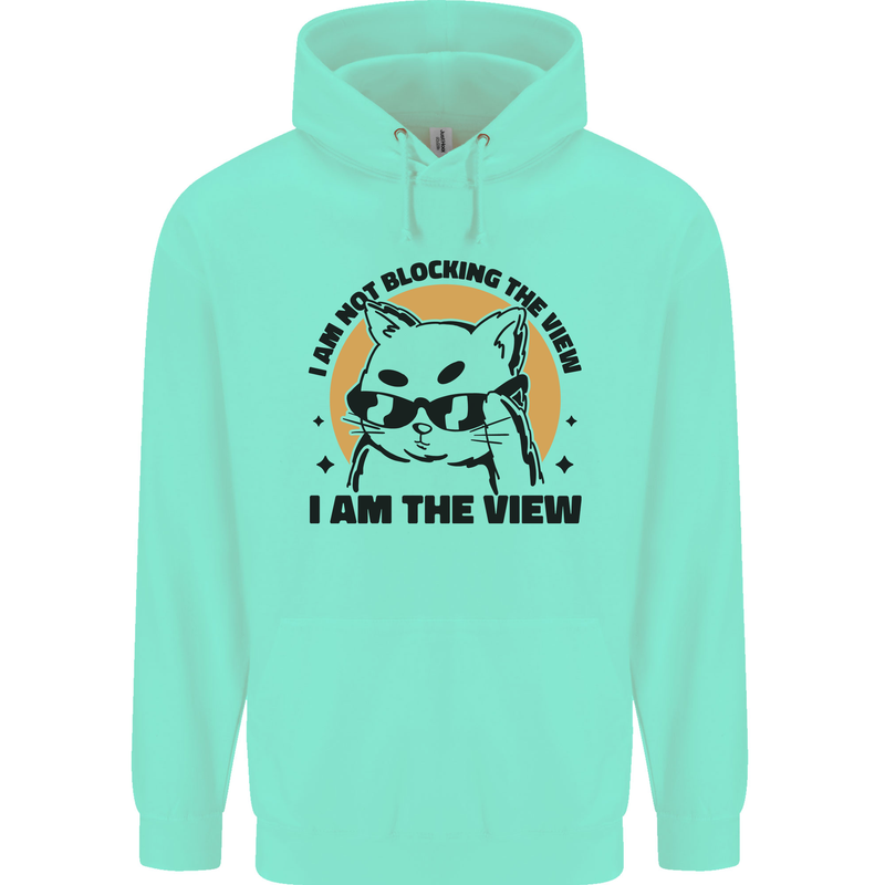 I am the View Funny Cat Childrens Kids Hoodie Peppermint