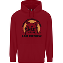 I am the View Funny Cat Childrens Kids Hoodie Red