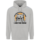 I am the View Funny Cat Childrens Kids Hoodie Sports Grey