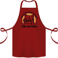 I am the View Funny Cat Cotton Apron 100% Organic Maroon