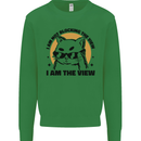 I am the View Funny Cat Kids Sweatshirt Jumper Irish Green