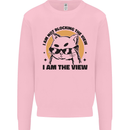 I am the View Funny Cat Kids Sweatshirt Jumper Light Pink