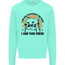 I am the View Funny Cat Kids Sweatshirt Jumper Peppermint