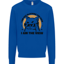 I am the View Funny Cat Kids Sweatshirt Jumper Royal Blue