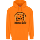 I am the View Funny Cat Mens 80% Cotton Hoodie Orange