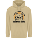 I am the View Funny Cat Mens 80% Cotton Hoodie Sand