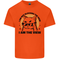 I am the View Funny Cat Mens Cotton T-Shirt Tee Top Orange
