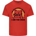 I am the View Funny Cat Mens Cotton T-Shirt Tee Top Red