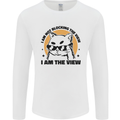 I am the View Funny Cat Mens Long Sleeve T-Shirt White