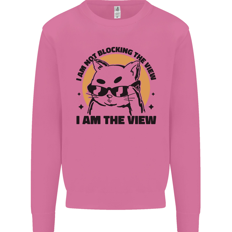 I am the View Funny Cat Mens Sweatshirt Jumper Azalea
