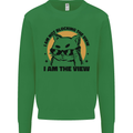 I am the View Funny Cat Mens Sweatshirt Jumper Irish Green