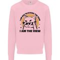 I am the View Funny Cat Mens Sweatshirt Jumper Light Pink