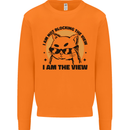 I am the View Funny Cat Mens Sweatshirt Jumper Orange