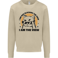 I am the View Funny Cat Mens Sweatshirt Jumper Sand
