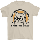 I am the View Funny Cat Mens T-Shirt 100% Cotton Sand