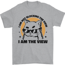 I am the View Funny Cat Mens T-Shirt 100% Cotton Sports Grey