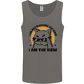 I am the View Funny Cat Mens Vest Tank Top Charcoal