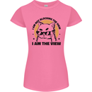 I am the View Funny Cat Womens Petite Cut T-Shirt Azalea