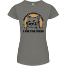 I am the View Funny Cat Womens Petite Cut T-Shirt Charcoal