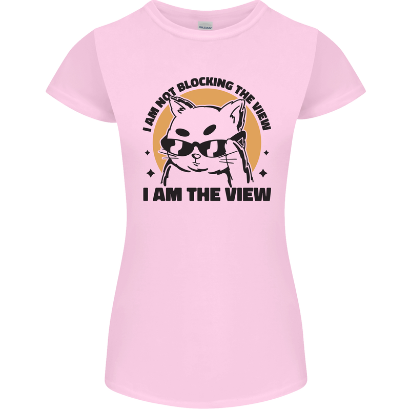 I am the View Funny Cat Womens Petite Cut T-Shirt Light Pink