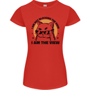 I am the View Funny Cat Womens Petite Cut T-Shirt Red