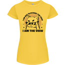 I am the View Funny Cat Womens Petite Cut T-Shirt Yellow