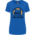 I am the View Funny Cat Womens Wider Cut T-Shirt Royal Blue