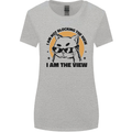 I am the View Funny Cat Womens Wider Cut T-Shirt Sports Grey