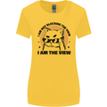 I am the View Funny Cat Womens Wider Cut T-Shirt Yellow