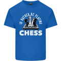 I'd Rather Be Playing Chess Kids T-Shirt Childrens Royal Blue