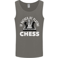 I'd Rather Be Playing Chess Mens Vest Tank Top Charcoal