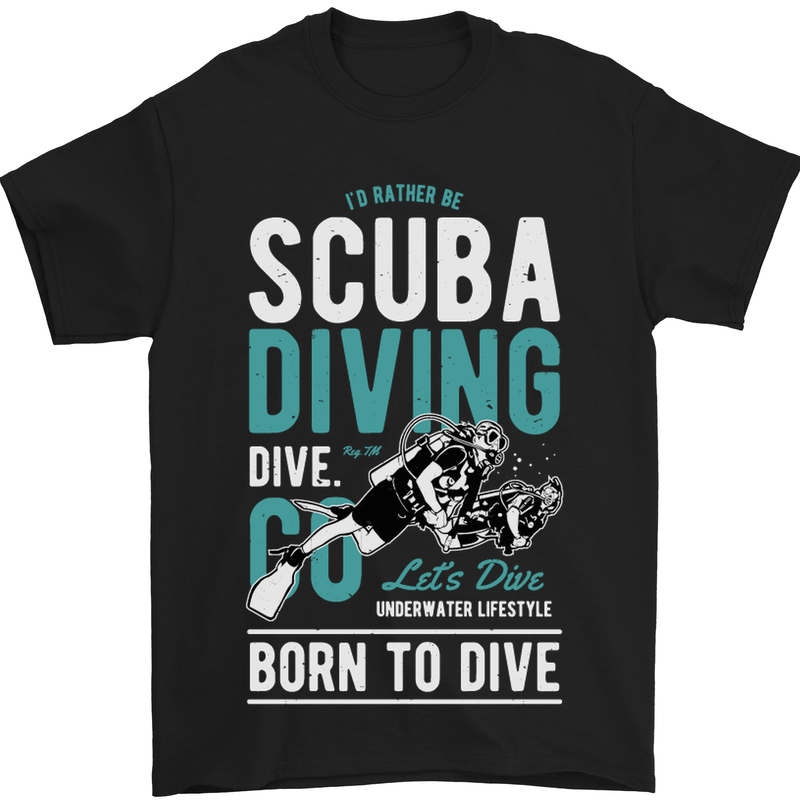 Scuba Diving T-Shirt Deep Sea Diver Mens Funny 1