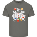 I'm All In Poker Kids T-Shirt Childrens Charcoal