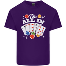 I'm All In Poker Mens Cotton T-Shirt Tee Top Purple