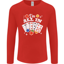 I'm All In Poker Mens Long Sleeve T-Shirt Red