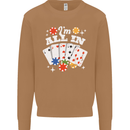 I'm All In Poker Mens Sweatshirt Jumper Caramel Latte
