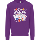 I'm All In Poker Mens Sweatshirt Jumper Purple