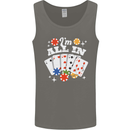 I'm All In Poker Mens Vest Tank Top Charcoal